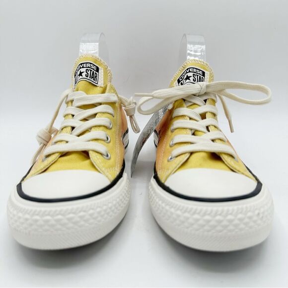 Customized Ombré Orange Yellow Converse All Star Low-Top Unisex Sneakers M4 W6 - Picture 5 of 15